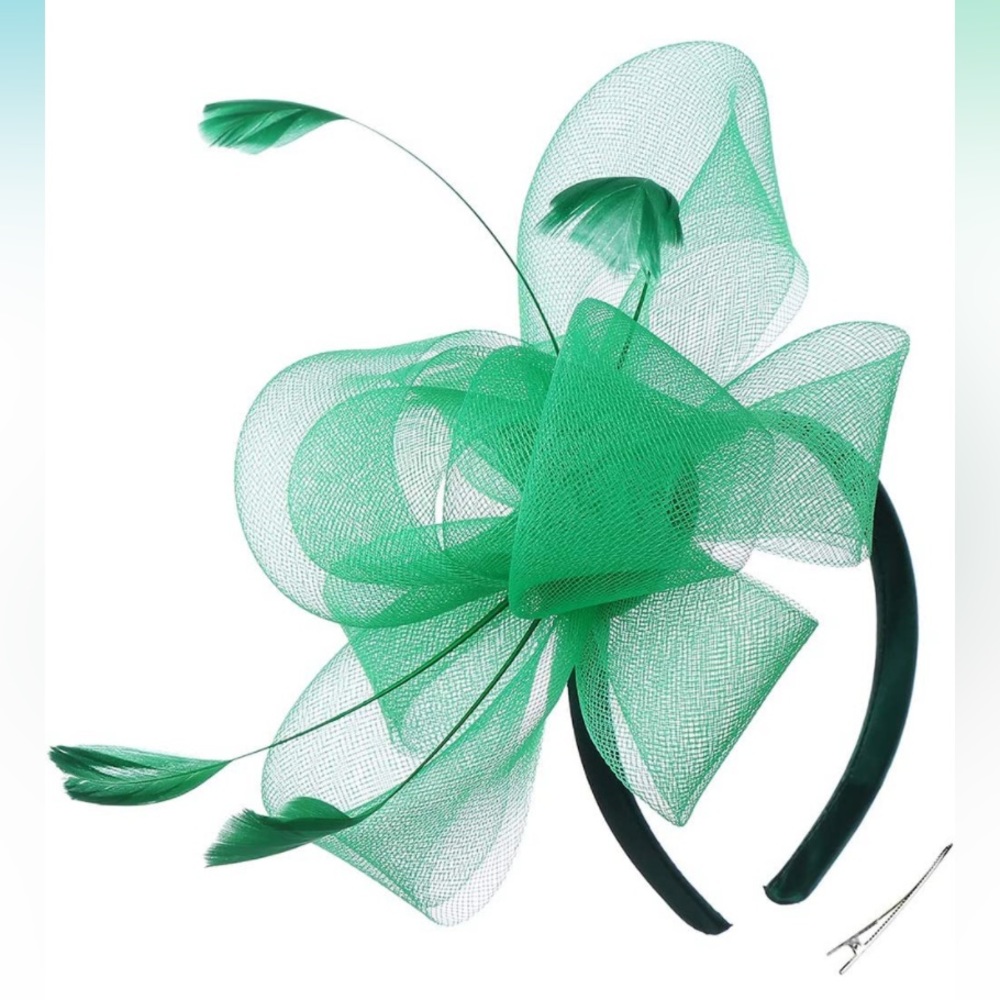 Green Fascinator NWT